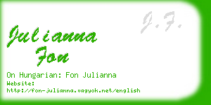 julianna fon business card